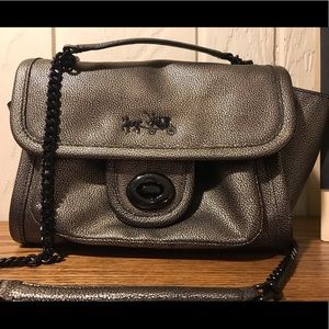 Coach Ranger Flap Metallic Brass crossbody bag